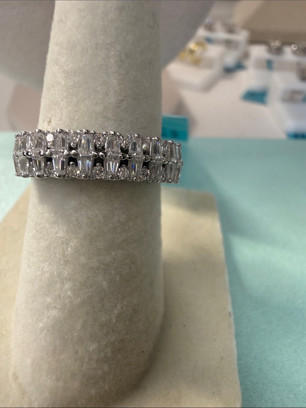 .96 CTW Moissanite 925 Sterling Silver Ring MSRP $699 - Picture 5 of 5
